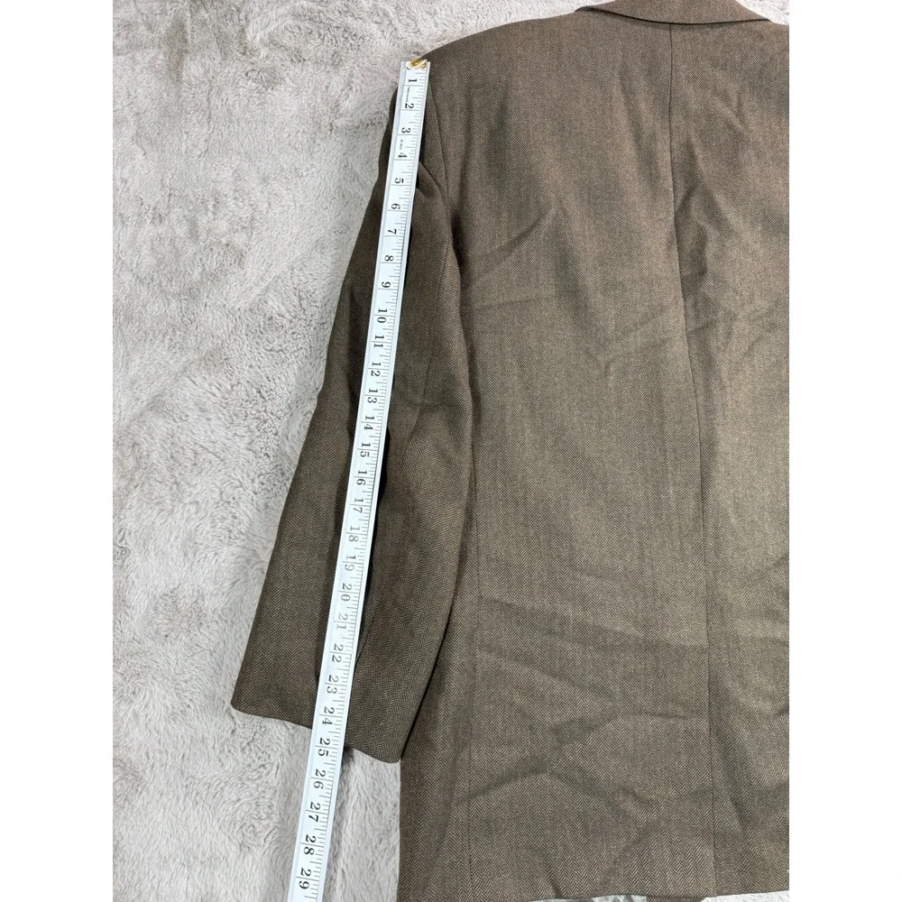 Lords of London Patrick James Brown Herringbone Blazer Union Made‎ Canada 44L